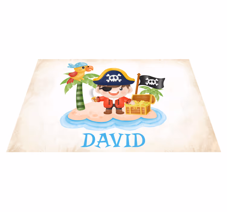 Cartoon pirate Personalised placemats - TenStickers