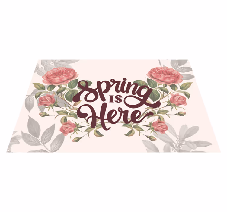 Spring is here home placemats - TenStickers