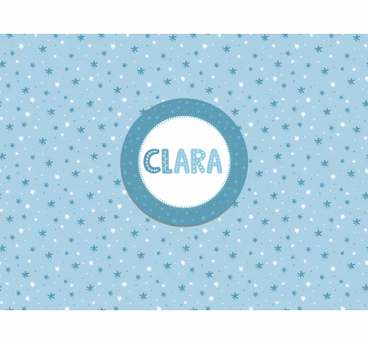 Stars pattern nursery mural - TenStickers