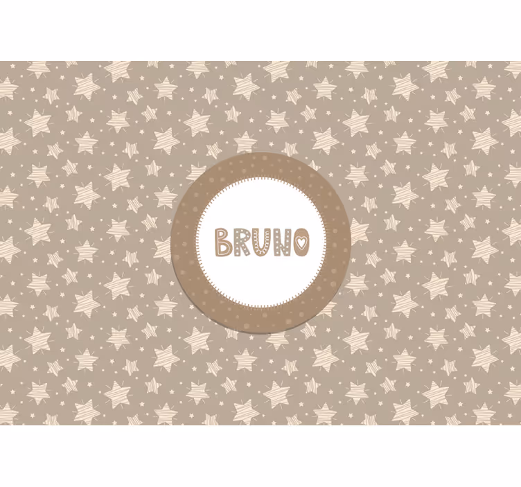 Striped stars nursery mural - TenStickers