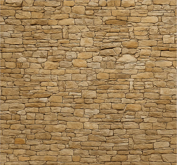 Beige stone wall mural for living room - TenStickers