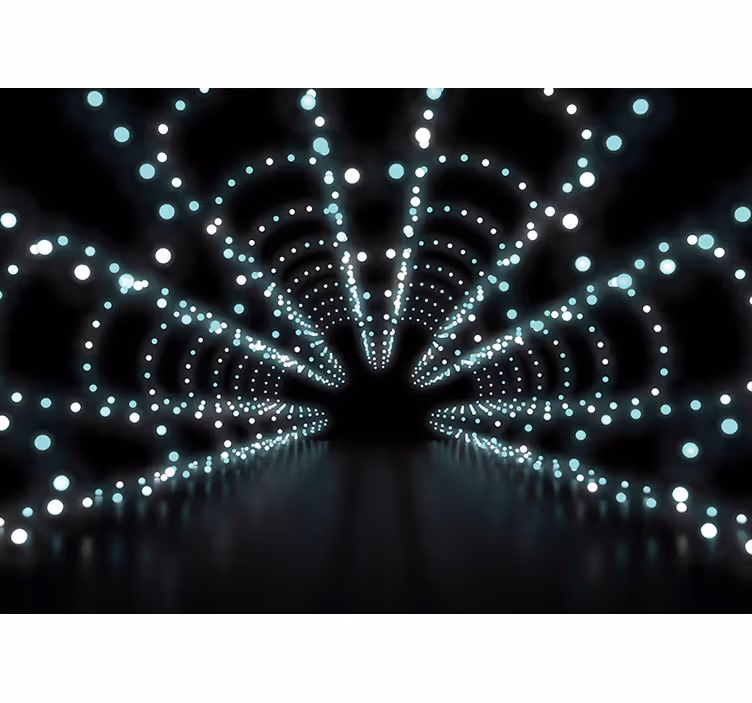 Abstract circles dynamic explosion 3d wallpaper - TenStickers