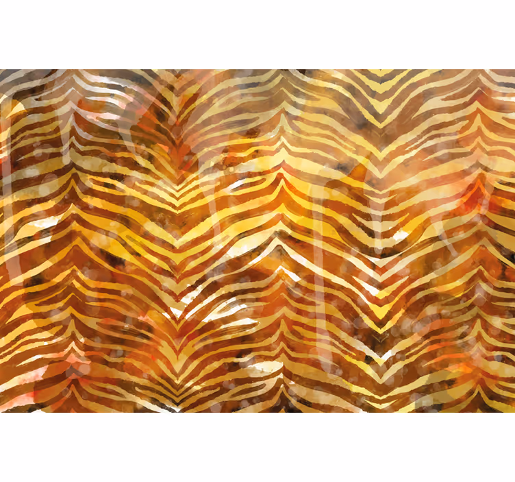 Africa wall mural zebra watercolor texture - TenStickers