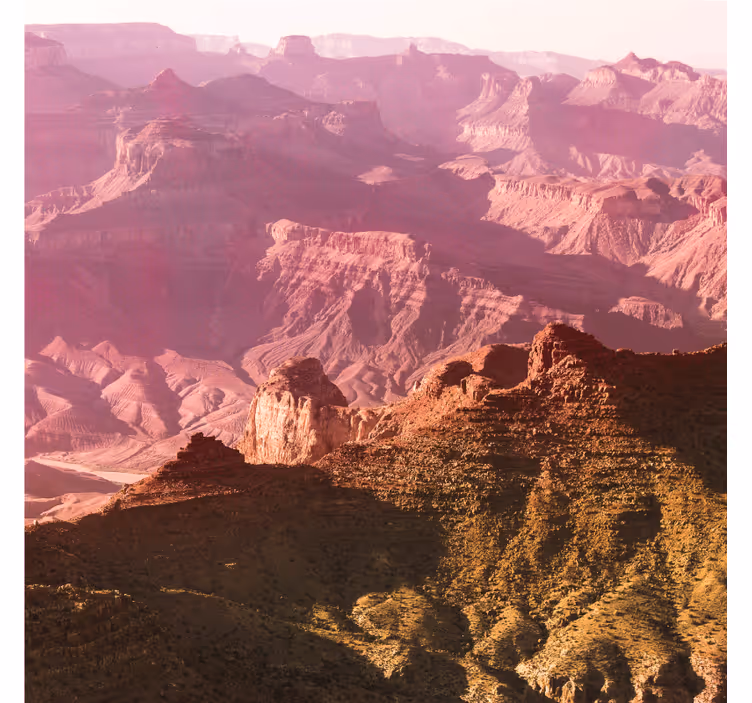 Desert mural in grand canyon inspired colors - TenStickers