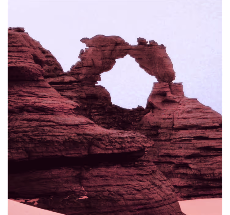 Desert mural sandstone aesthetic photography - TenStickers