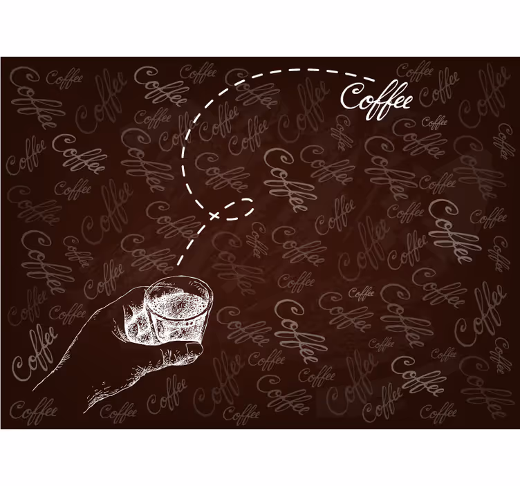 Kitchen mural coffee moment - TenStickers