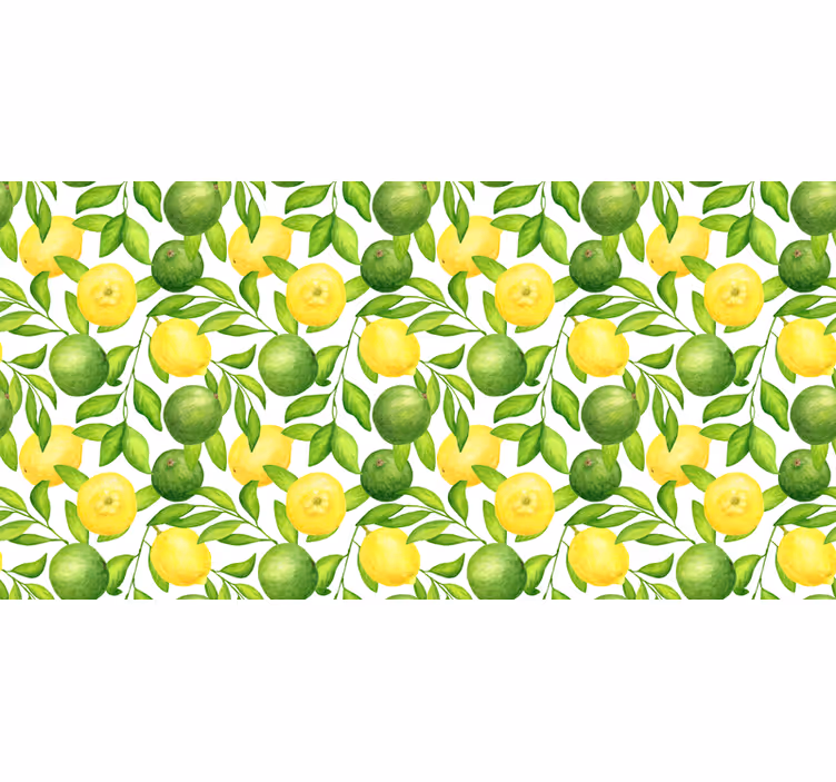 Kitchen mural lemons and limes - TenStickers