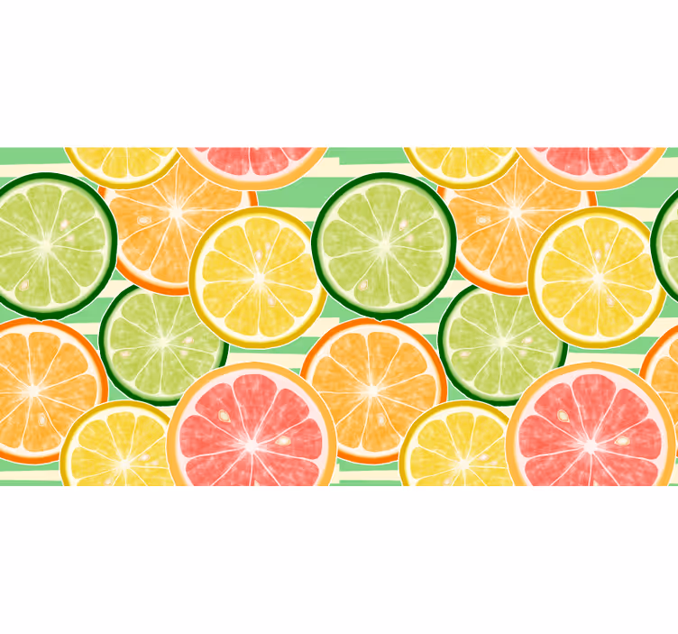 Kitchen mural citrus fruits design - TenStickers