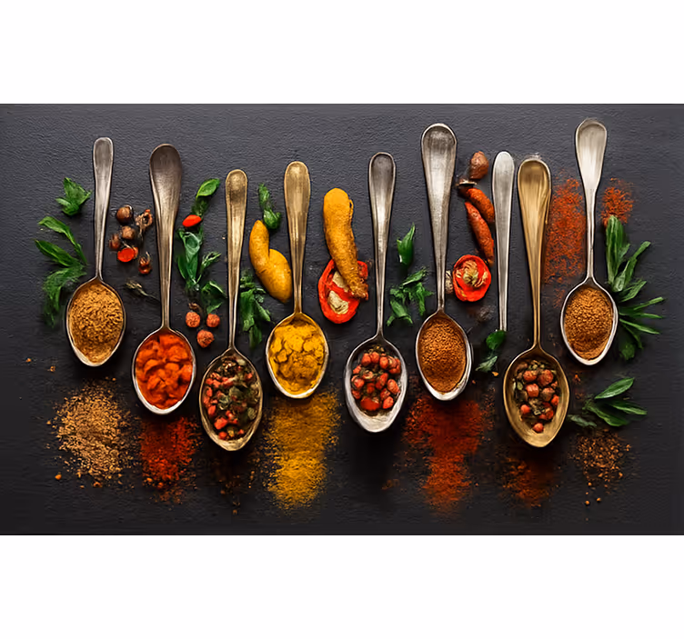 Kitchen mural modern spices art decor - TenStickers