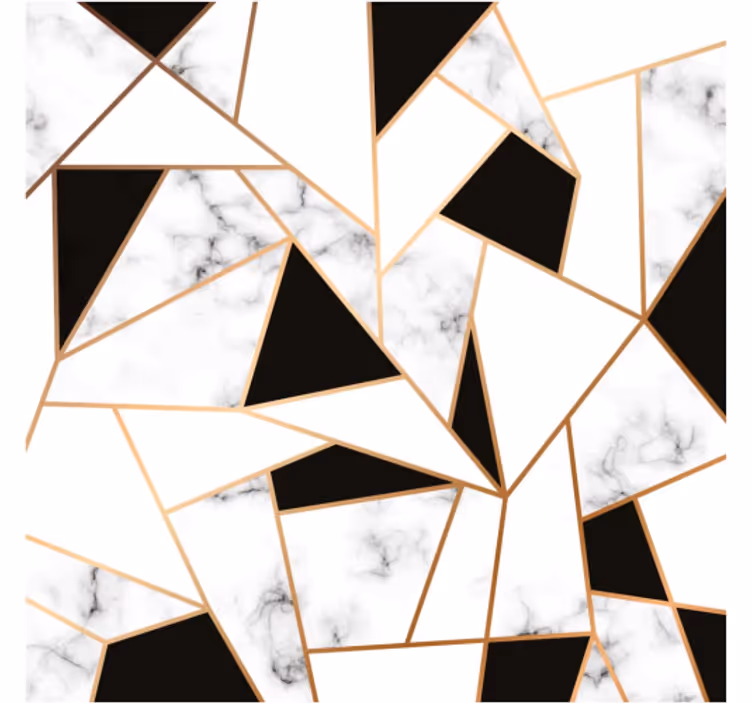 Kitchen mural elegant black and white texture - TenStickers