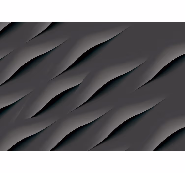 Gray wall mural abstract grey wave patterns - TenStickers