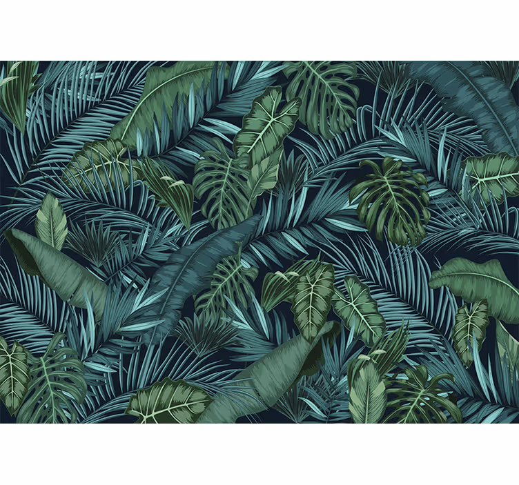 Hallway mural jungle wallpaper - TenStickers
