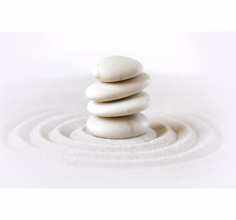 Entrance wall mural zen stones - TenStickers
