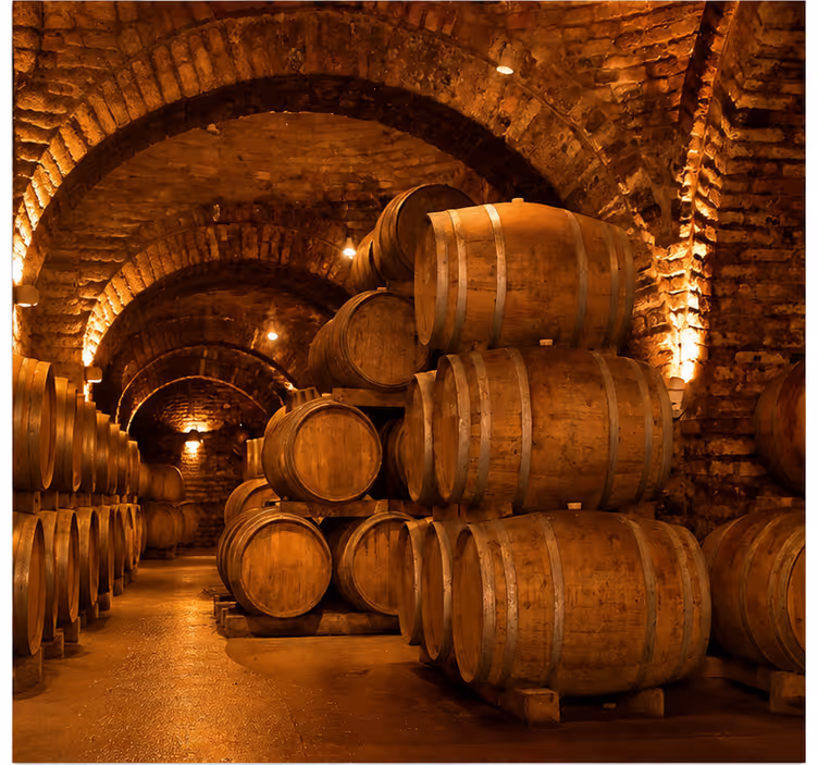 Vintage wall mural wine cellar decor - TenStickers