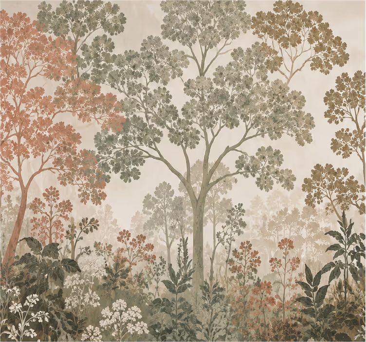 Nature's forest wall mural - TenStickers