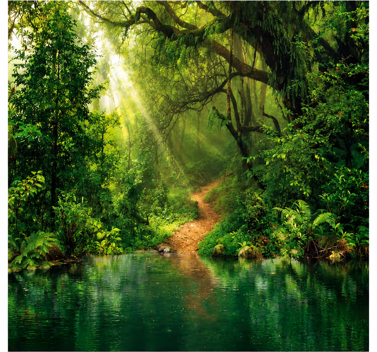 Nature's jungle wall mural - TenStickers