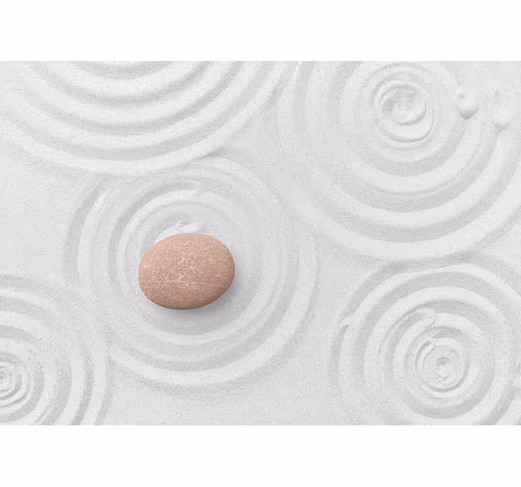 3D Stone in Sand Wall Mural - TenStickers