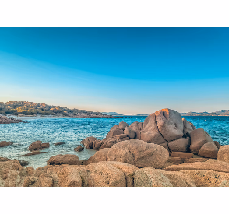 beach and sea background in Italy wall mural - TenStickers