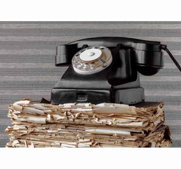 Vehicle mural vintage telephone classic - TenStickers