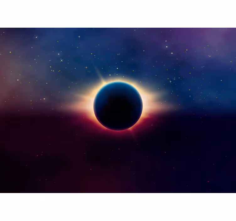Eclipse presence space mural - TenStickers