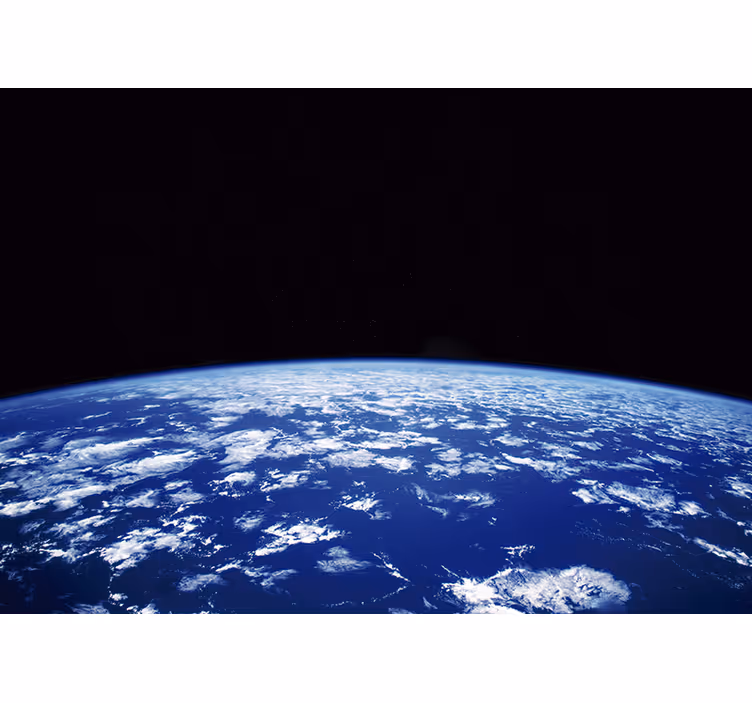 Planet Viewed from Orbit space mural - TenStickers