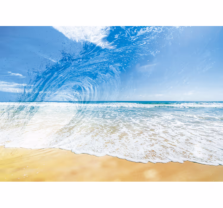 Sea mural ocean wave splash design - TenStickers