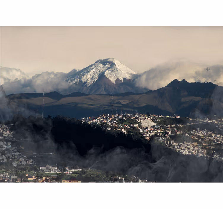 Icy Peak Vista mountain wall mural - TenStickers