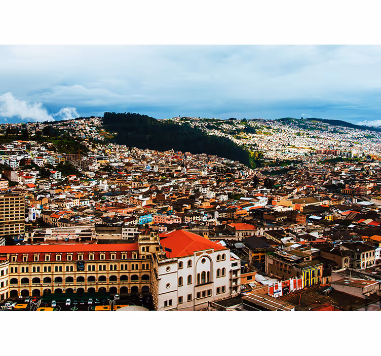 Andean Cityscape View city wall mural - TenStickers
