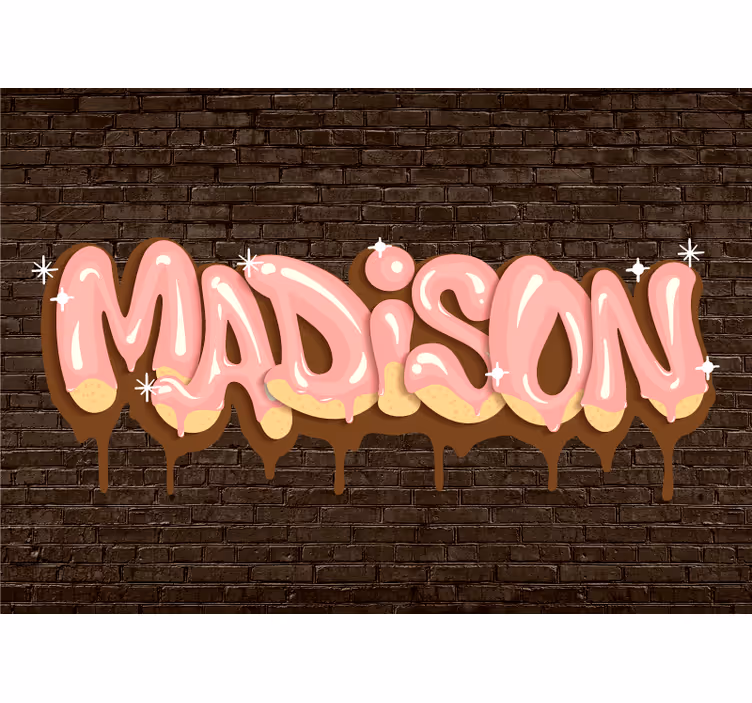 Darkly sparkly graffiti custom wall mural - TenStickers