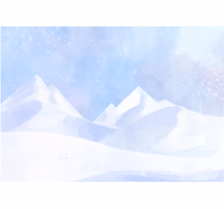 Frosty Mountain Summits mountain wall mural - TenStickers