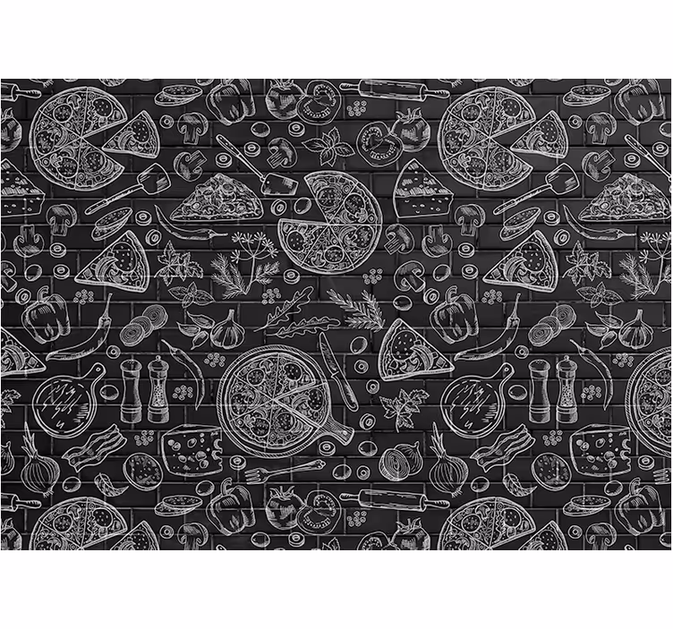 Kitchen mural culinary delights artwork - TenStickers