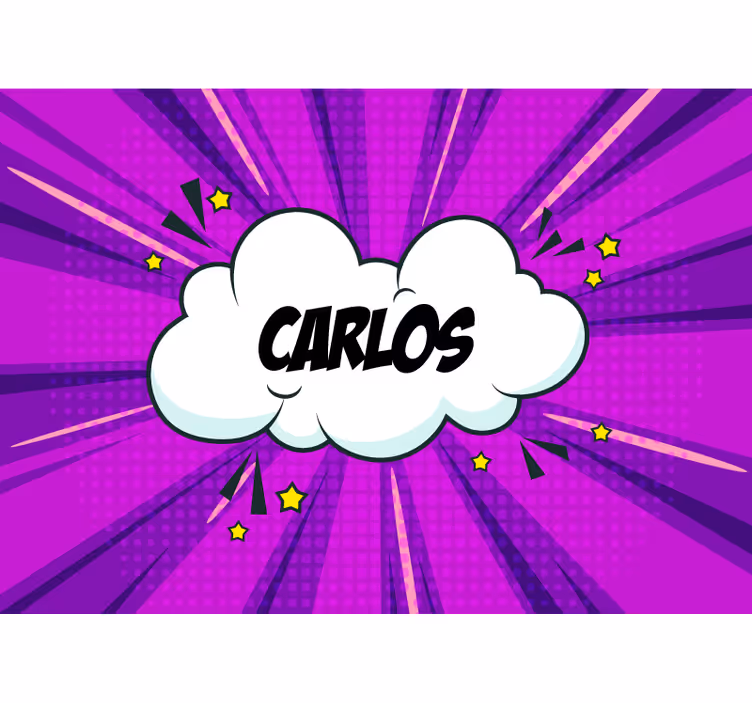 Comic Style Name mural quote - TenStickers