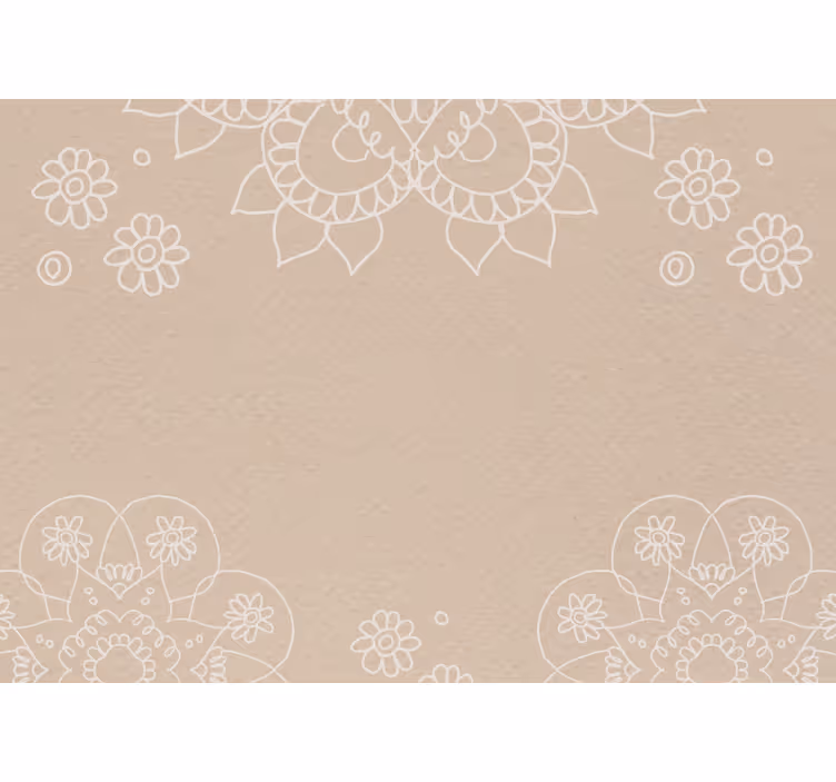 Intricate Floral Patterns mandala wall mural - TenStickers