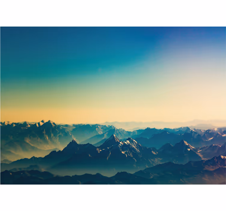 Mountain wall mural grand mountain landscape - TenStickers