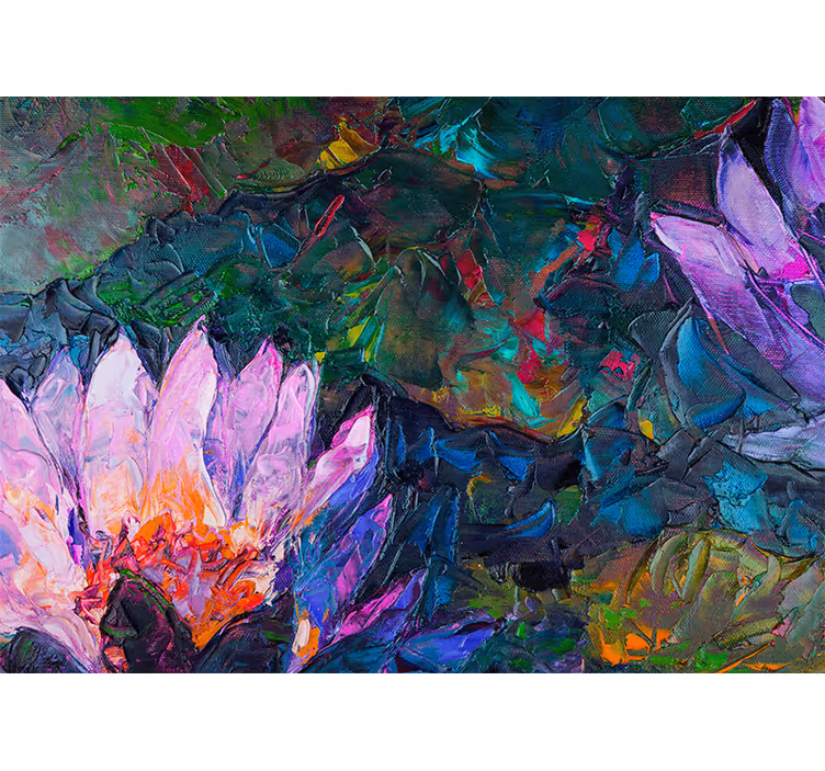 Lively Blossom Composition flower mural - TenStickers