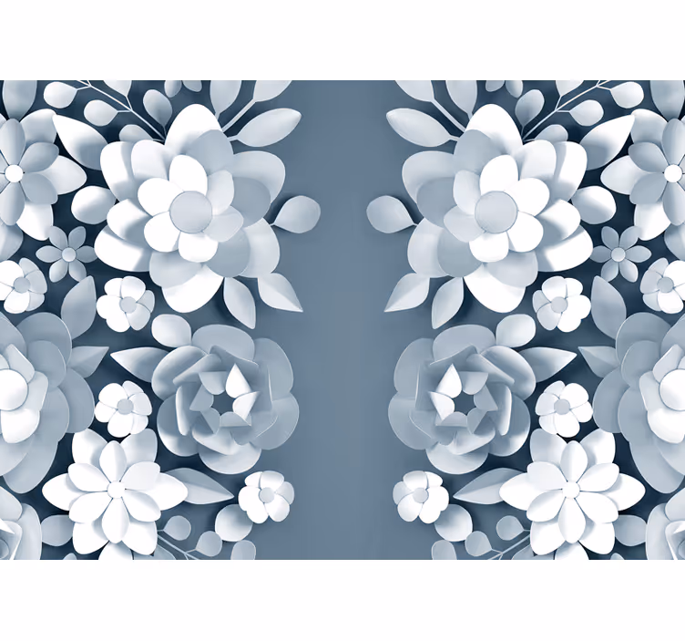 Flower mural with elegant botanical designs - TenStickers