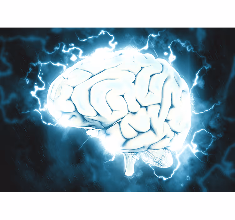 Light blue brain x-ray Abstract Wall Murals - TenStickers