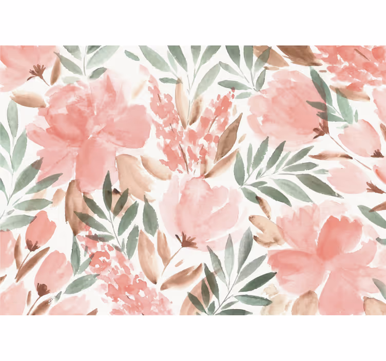 Flower mural floral elegance design - TenStickers