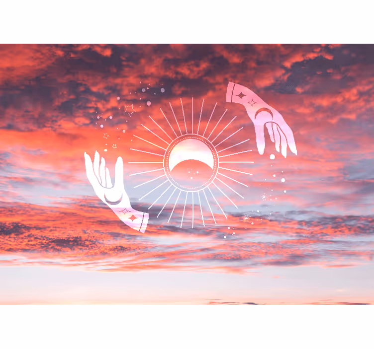 Mural quote cosmic embrace - TenStickers