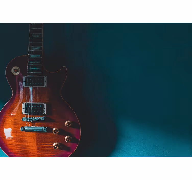 Music mural electric guitar design - TenStickers