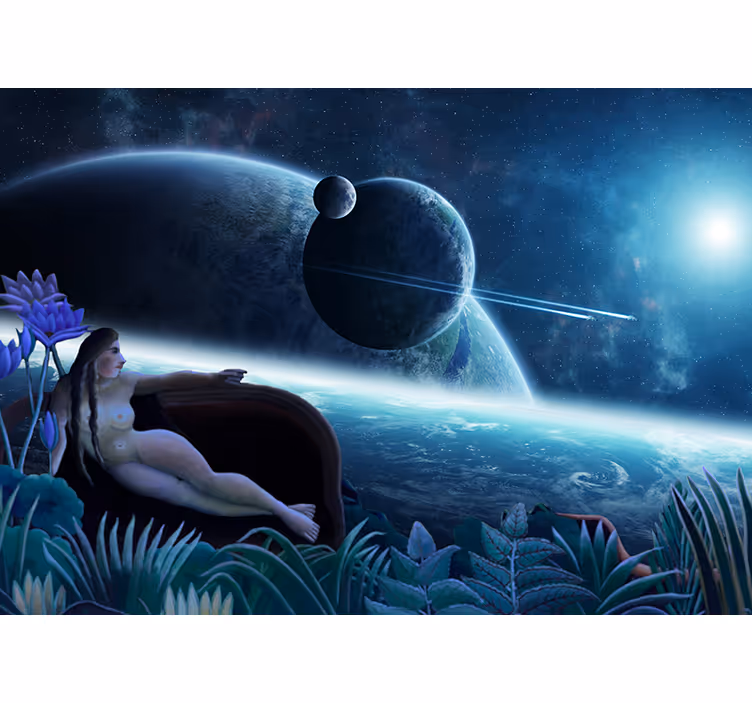 Fantasy wall mural celestial dreamscape - TenStickers