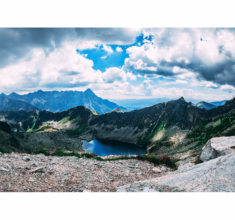 Polish mountains skyline  Mountain wall mural - TenStickers