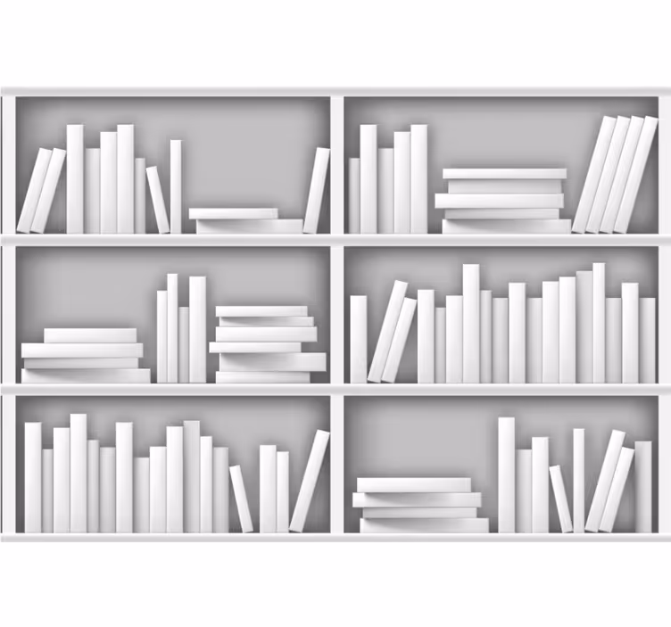 Texture wall mural layered bookshelves - TenStickers