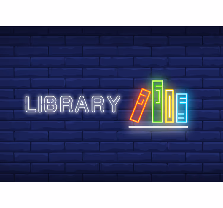 Library brick wall murals - TenStickers