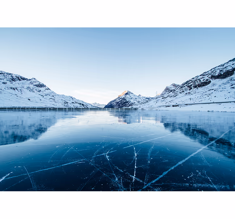 Mountain and snow design Marriage Wall Murals - TenStickers