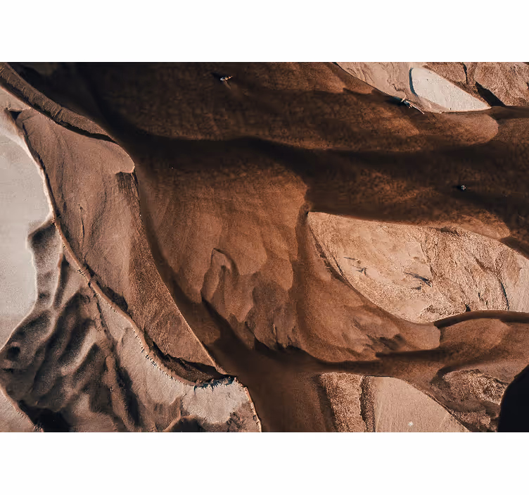 Abstract wall mural textured sand designs - TenStickers