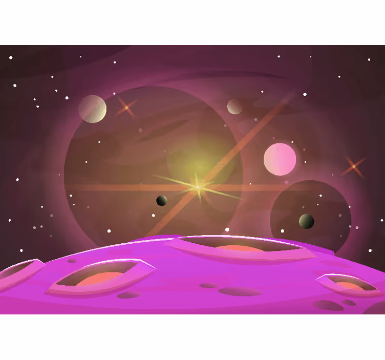 Space mural cosmic celestial viewpoint - TenStickers