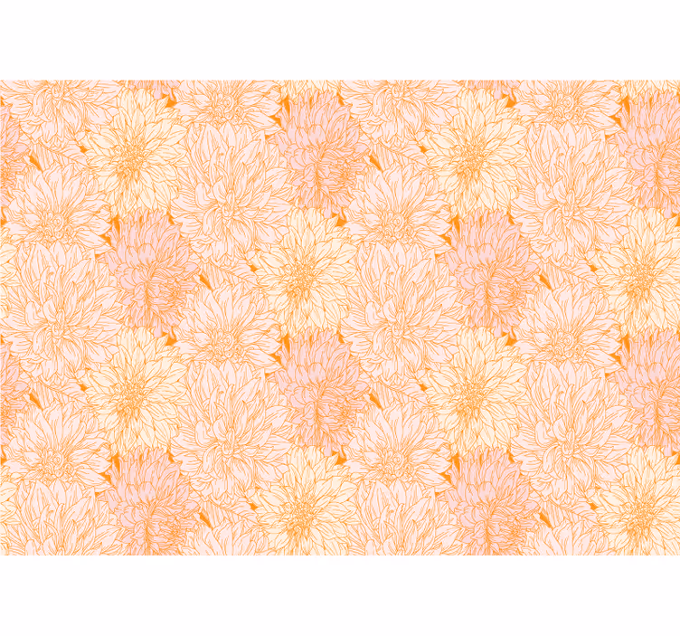 Flower mural with delicate floral design - TenStickers