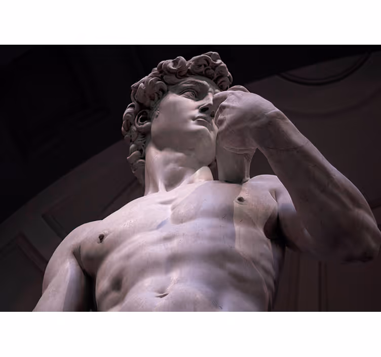 Classic art wall mural michelangelo's marble figure - TenStickers