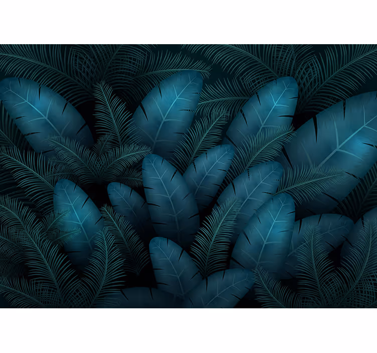 Tropical leaves Marriage Wall Murals - TenStickers